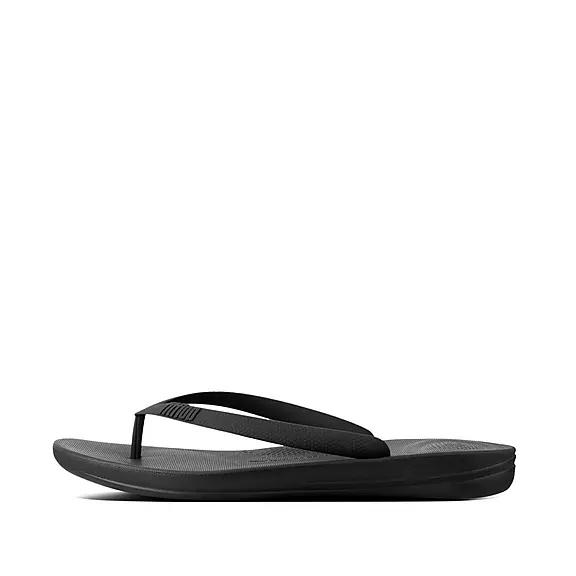 FitFlop Pánská Sandály S Odděleným Palcem Černé - IQUSHION Ergonomic CZ-462185